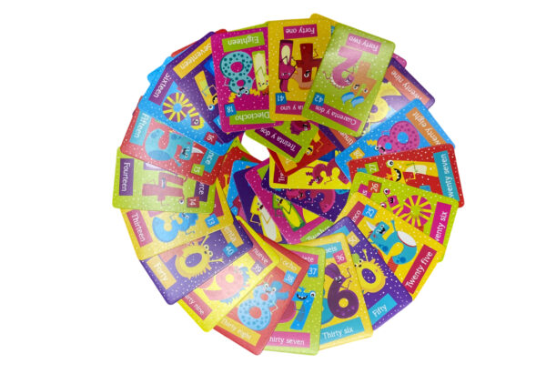 Juego De Cartas Números Del 1 al 100 Inglés - Español