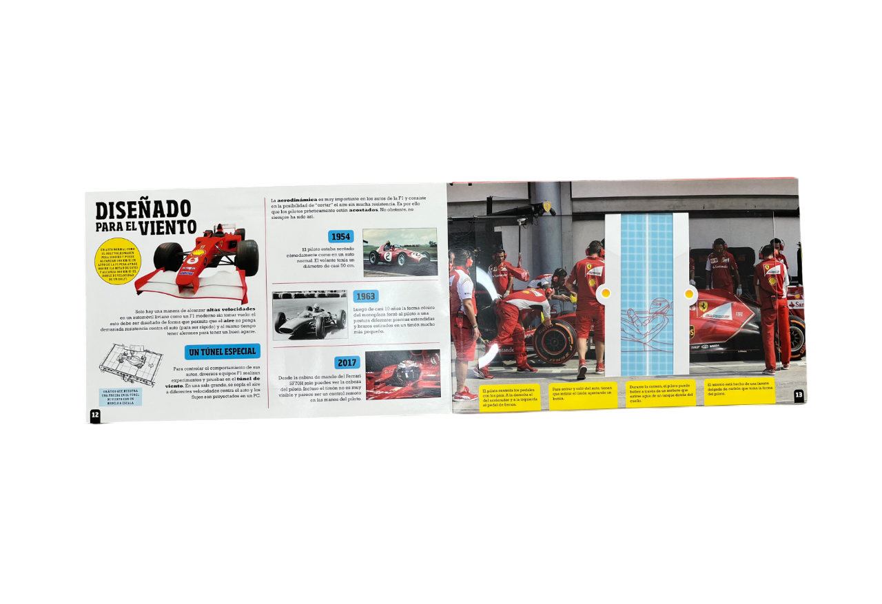 Libro Autos Ferrari F1 Con Xray